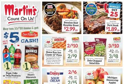 Martin’s Weekly Ad Flyer October 25 to October 31