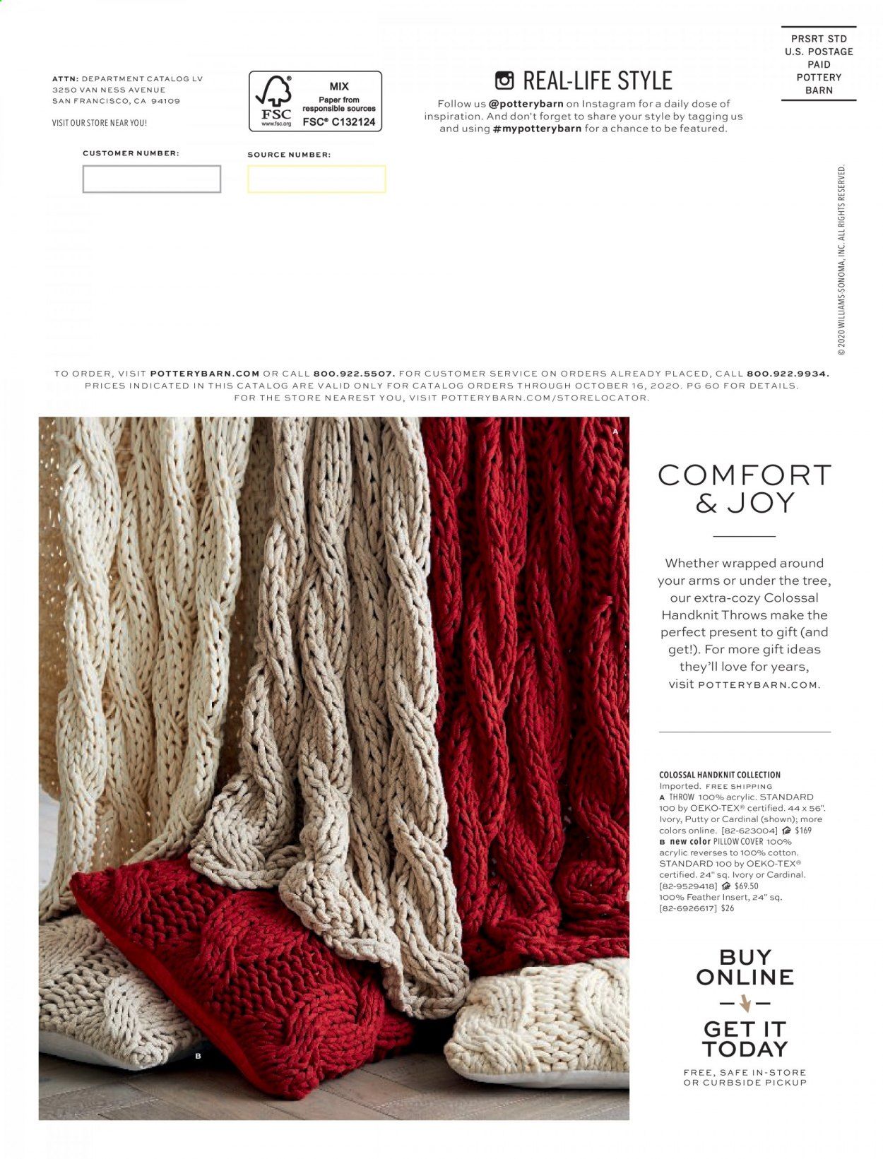 Pottery Barn Weekly Ad Flyer October 23 to October 30