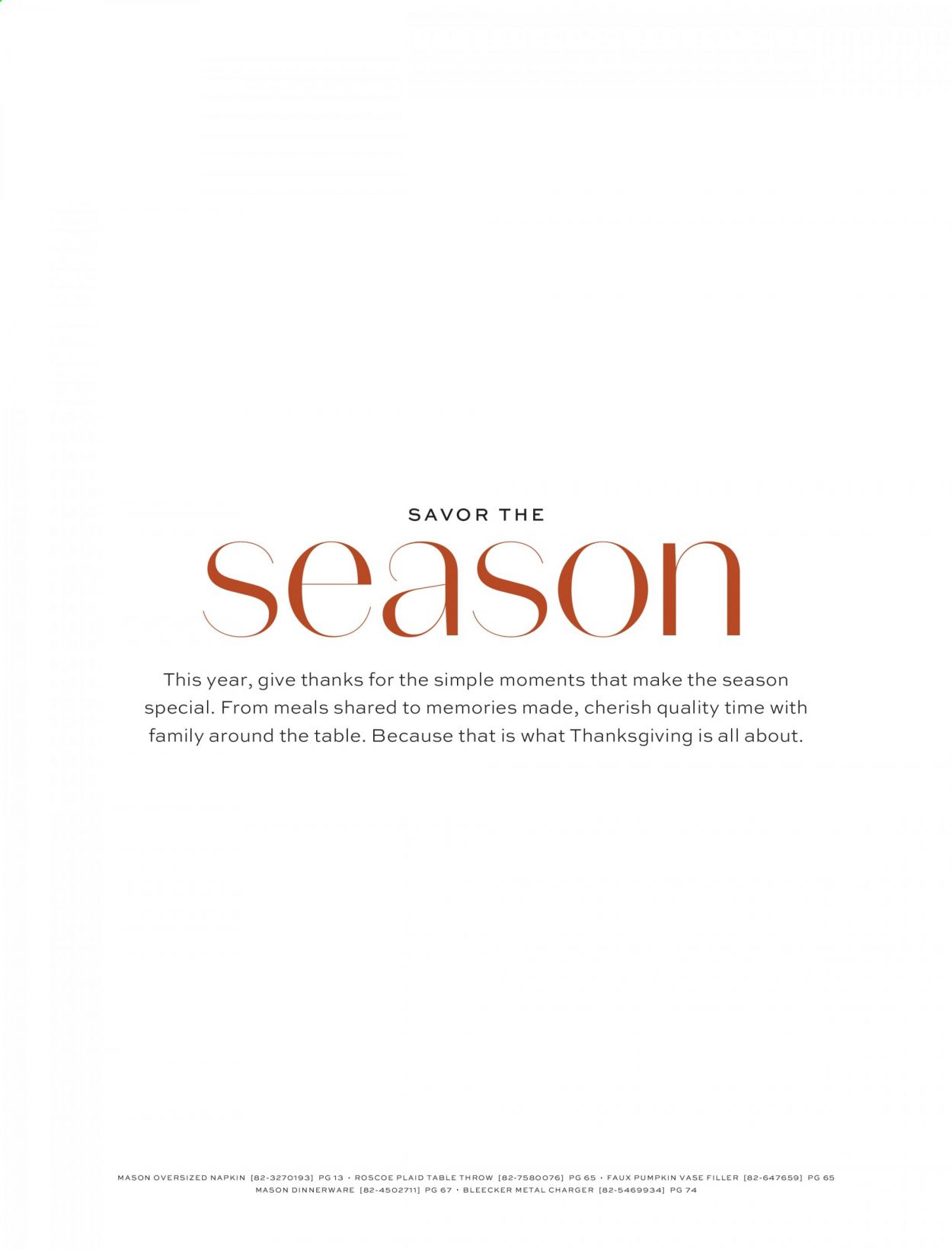 Pottery Barn Weekly Ad Flyer October 23 to October 30