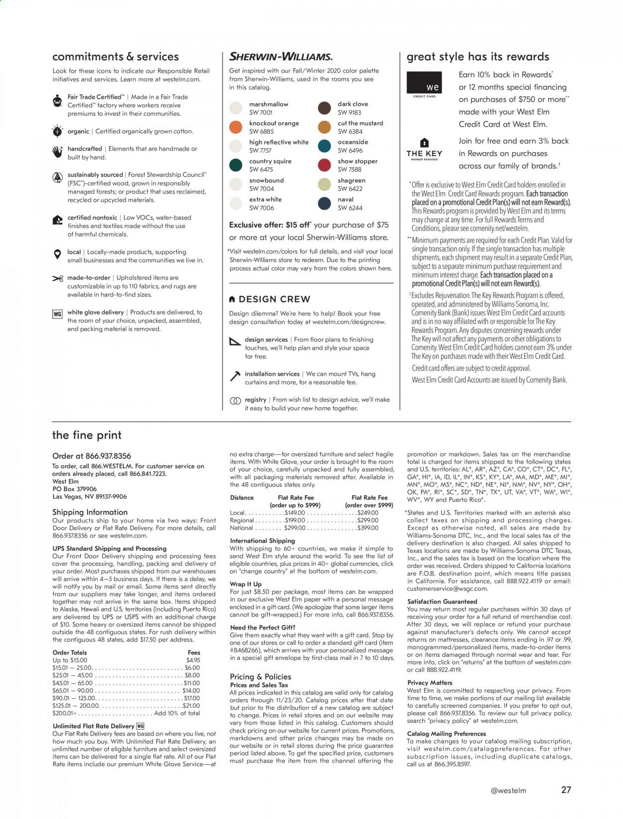 West Elm Weekly Ad Flyer October 23 to October 30