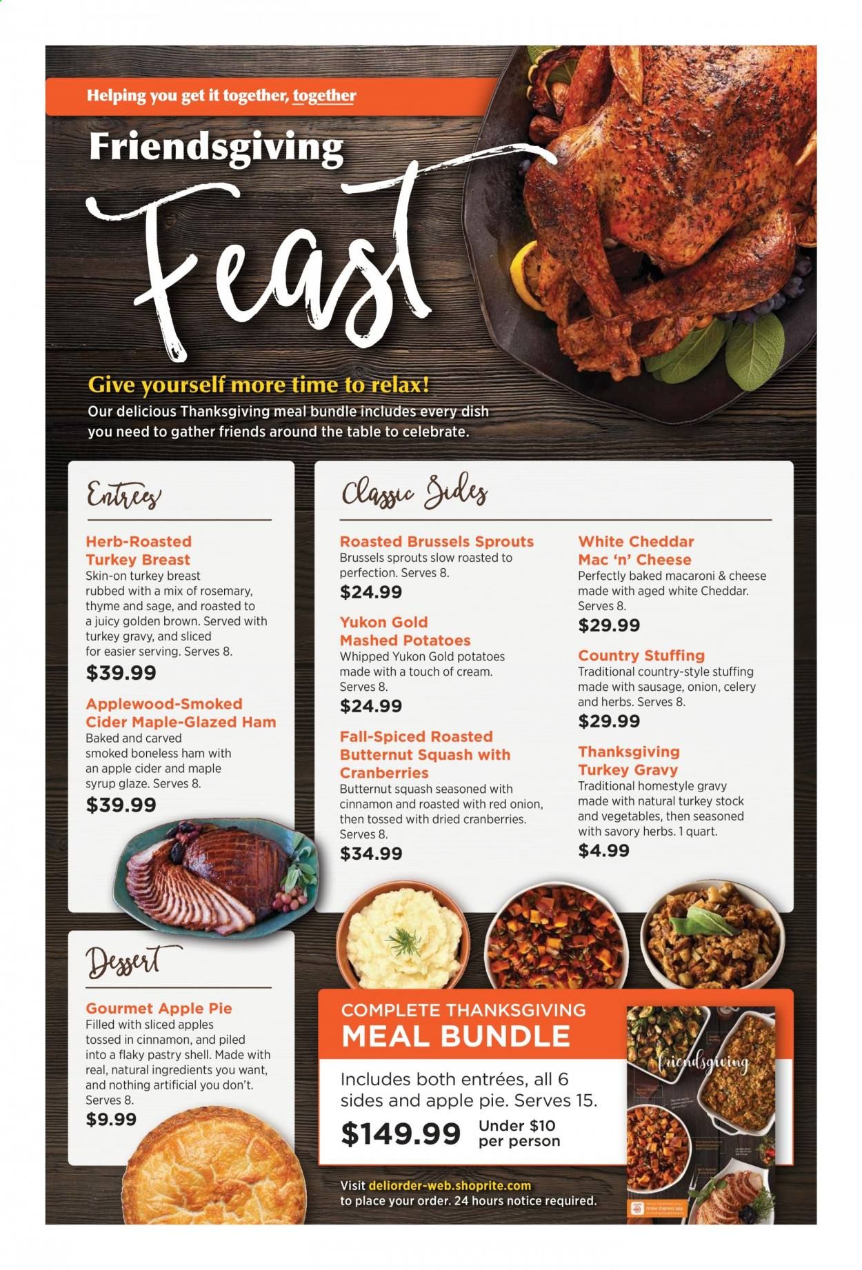 ShopRite (CT, DE, MD, NJ, NY, PA) Weekly Ad Flyer October 25 to November 22