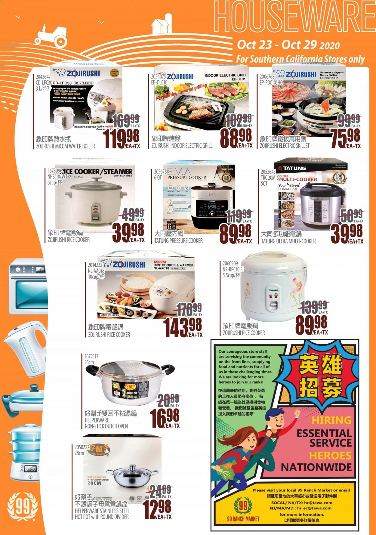 99 Ranch Market (CA) Weekly Ad Flyer October 23 to October 29