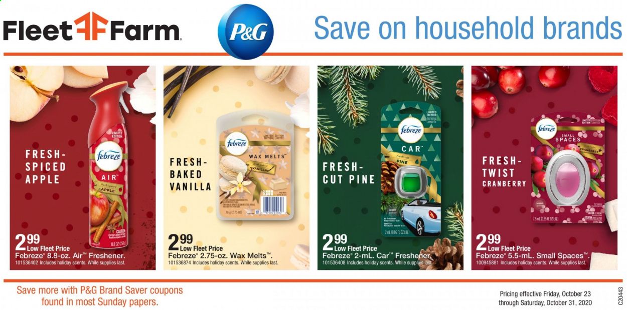 Fleet Farm Weekly Ad Flyer October 23 to October 31