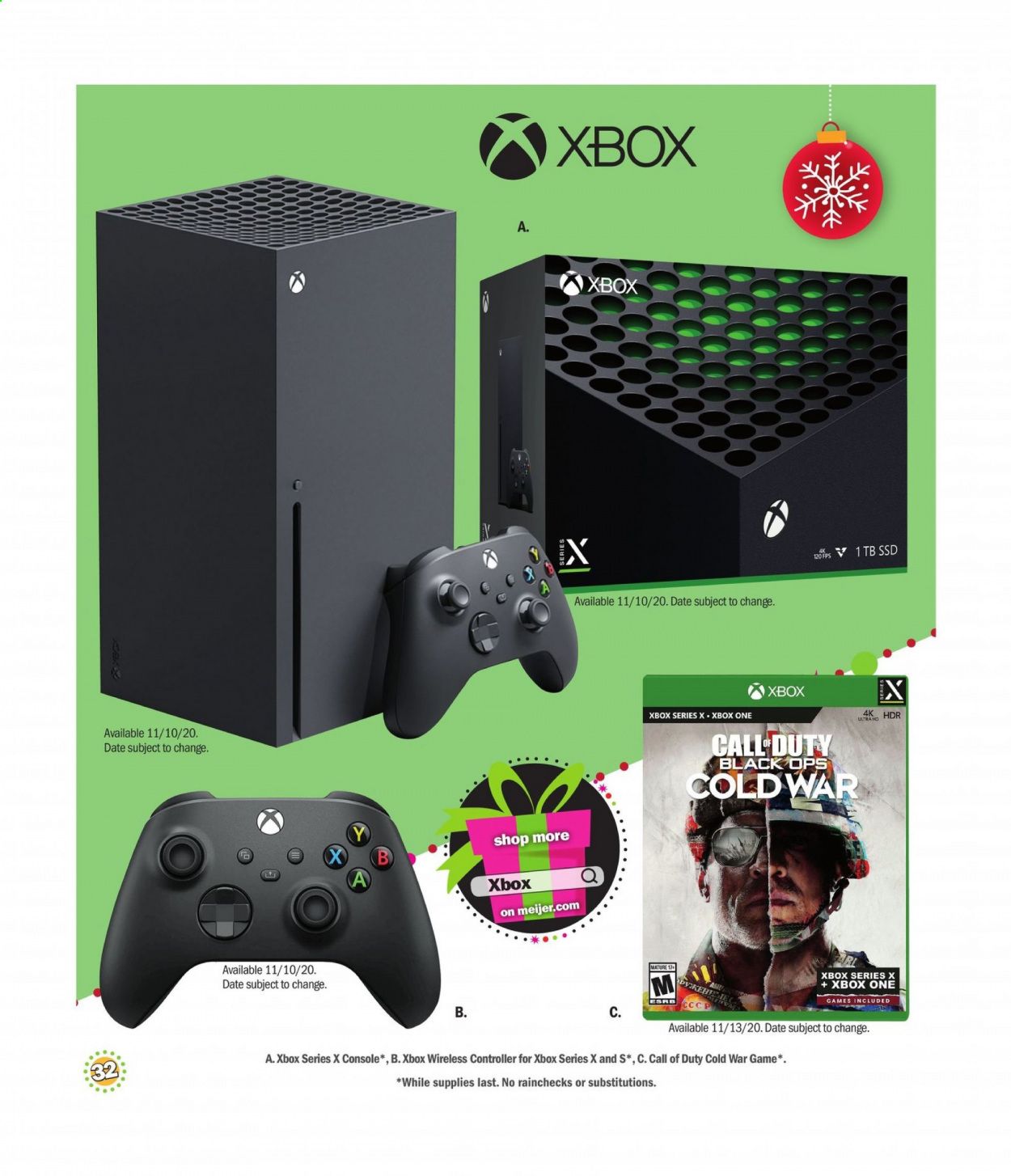 Meijer (IL, IN, KY, MI, OH, WI) Weekly Ad Flyer November 1 to December 26