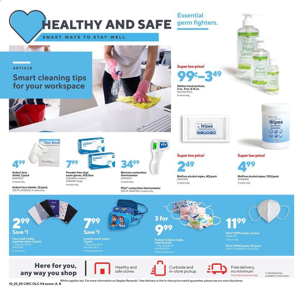 Staples Weekly Ad Flyer October 25 to October 31