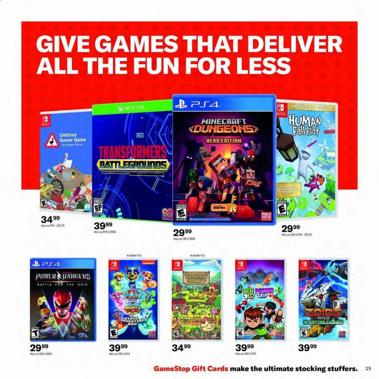 GameStop Weekly Ad Flyer October 21 to January 1