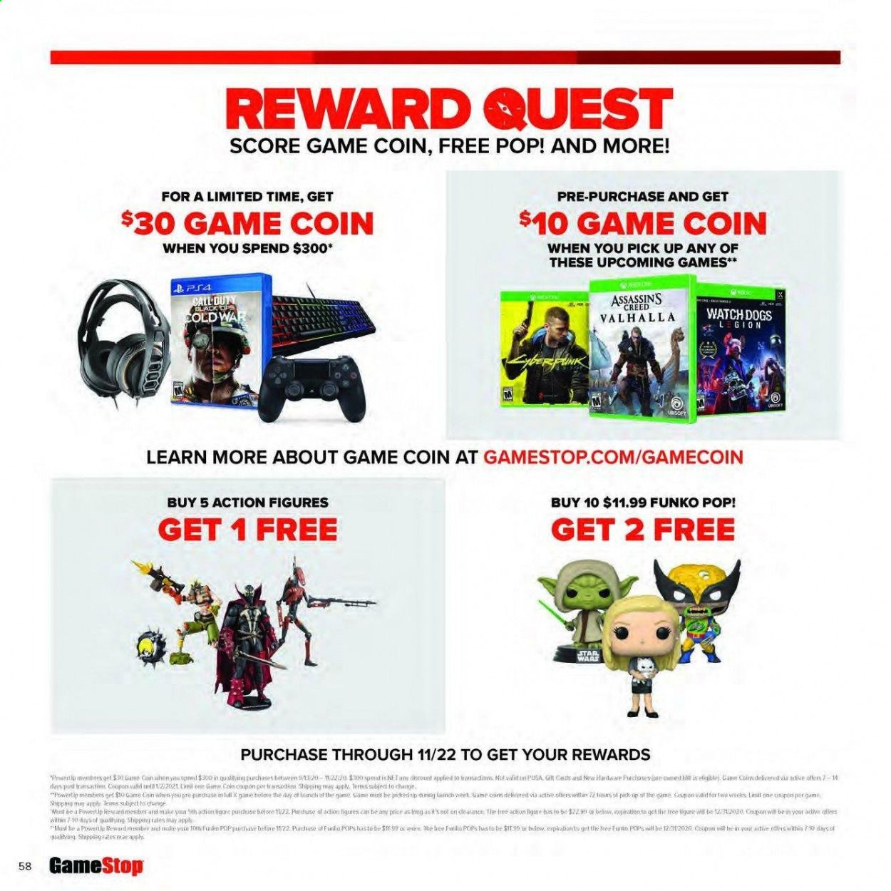GameStop Weekly Ad Flyer October 21 to January 1