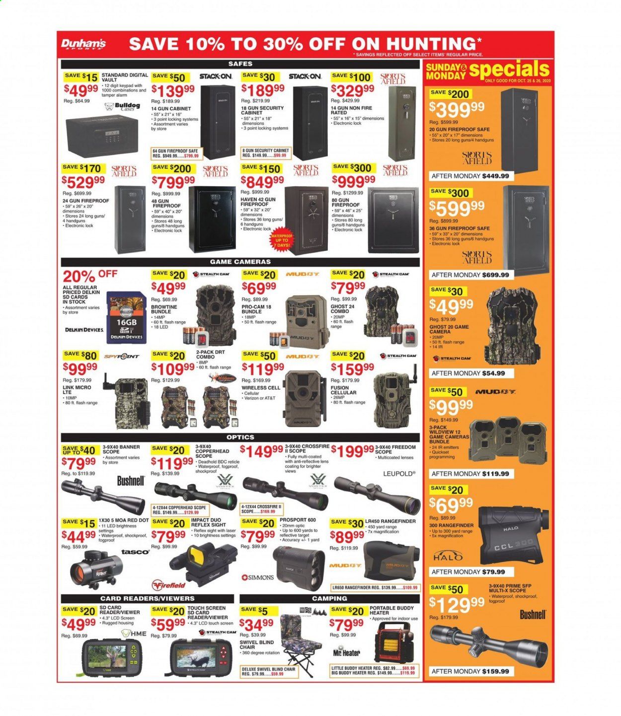 Dunham's Sports Weekly Ad Flyer October 24 to October 29