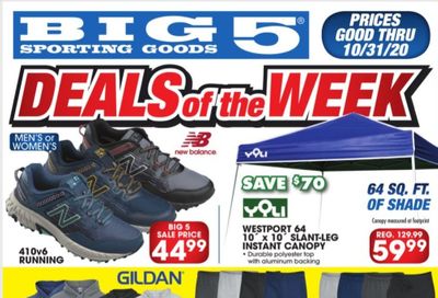 Big 5 Weekly Ad Flyer October 25 to October 31