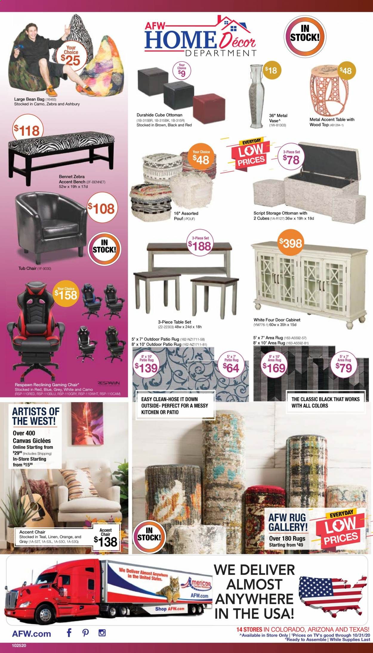 American Furniture Warehouse (CO) Weekly Ad Flyer October 25 to October 31