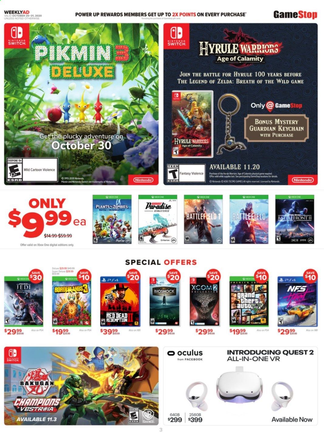 GameStop Weekly Ad Flyer October 25 to October 31
