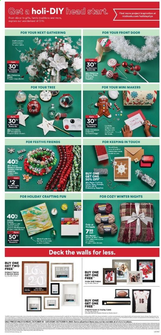 Michaels Weekly Ad Flyer October 25 to October 31