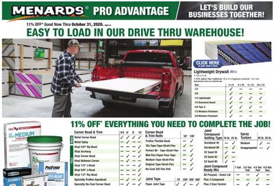 Menards Weekly Ad Flyer October 25 to October 31