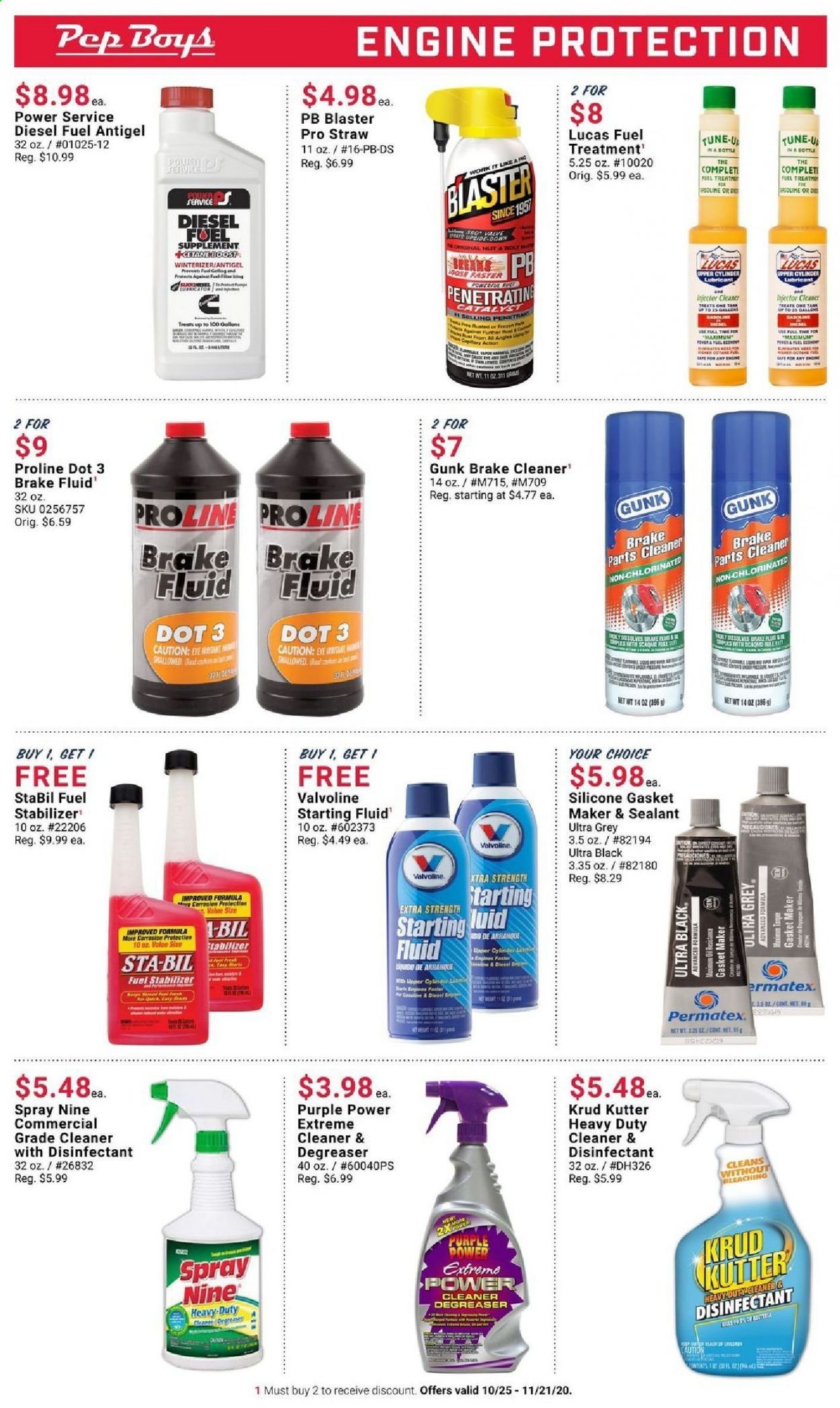 Pep Boys Weekly Ad Flyer October 25 to November 21