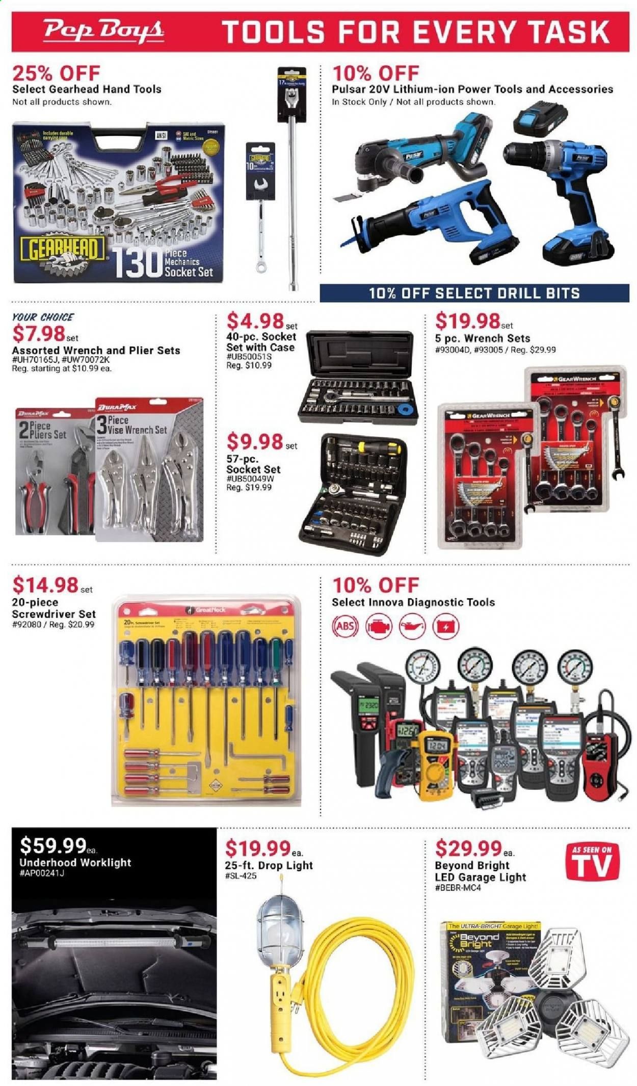 Pep Boys Weekly Ad Flyer October 25 to November 21