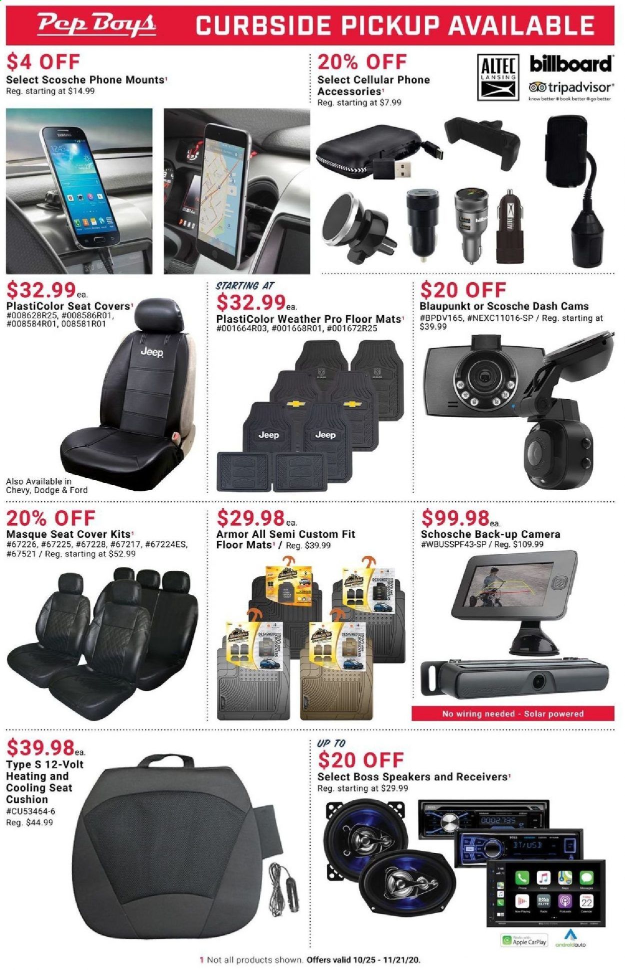 Pep Boys Weekly Ad Flyer October 25 to November 21