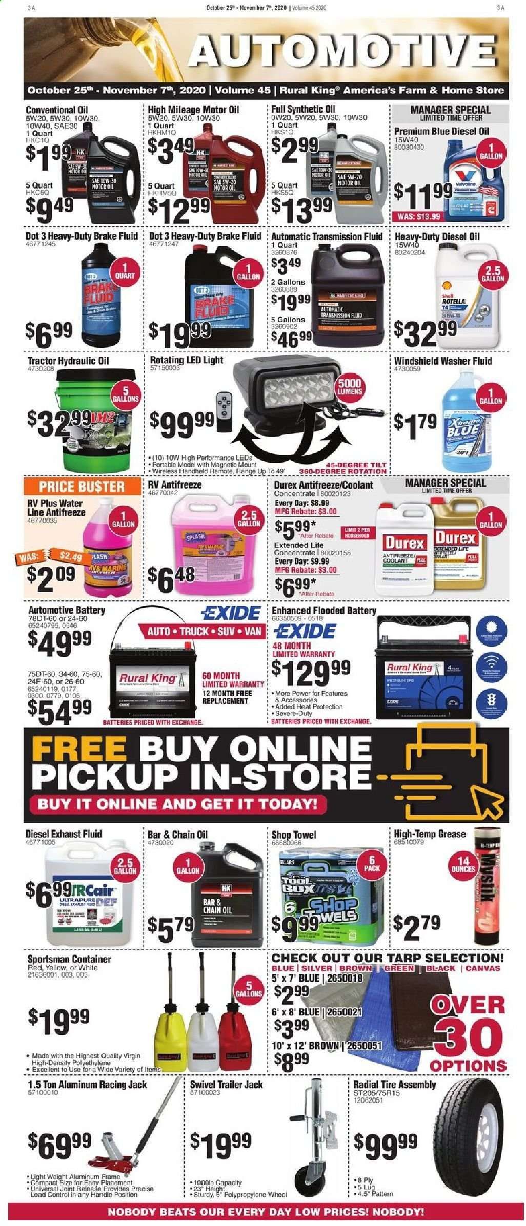 Rural King Weekly Ad Flyer October 25 to November 7