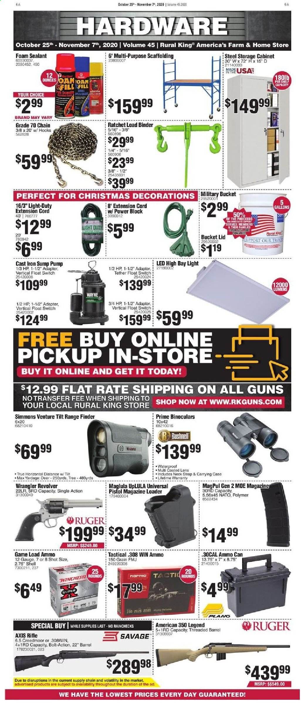 Rural King Weekly Ad Flyer October 25 to November 7