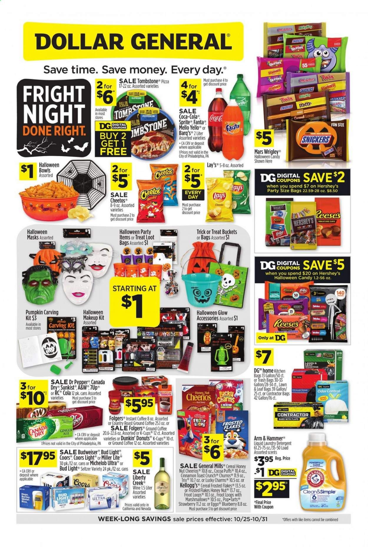 Dollar General (CA, NV) Weekly Ad Flyer October 25 to October 31