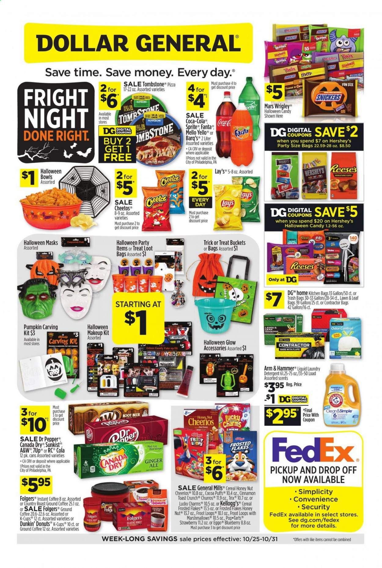Dollar General (AR, GA, KS, MI, MN, NY, OH, OK, WI) Weekly Ad Flyer October 25 to October 31