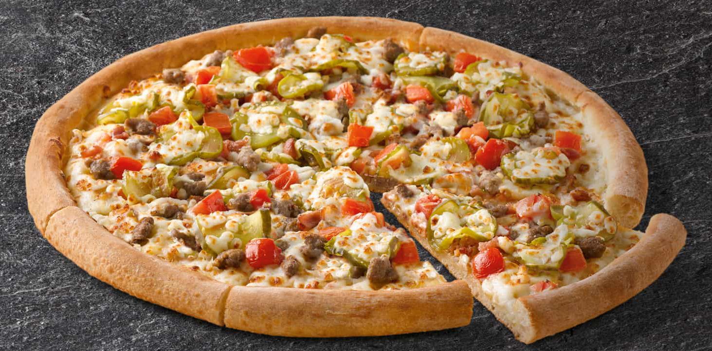 The Large Double Cheeseburger Pizza Returns to Papa John's for a Limited Time Only The Large Double Cheeseburger Pizza Returns to Papa John's for a Limited Time Only