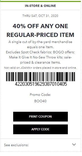 JOANN Weekly Ad Flyer October 26 to October 31