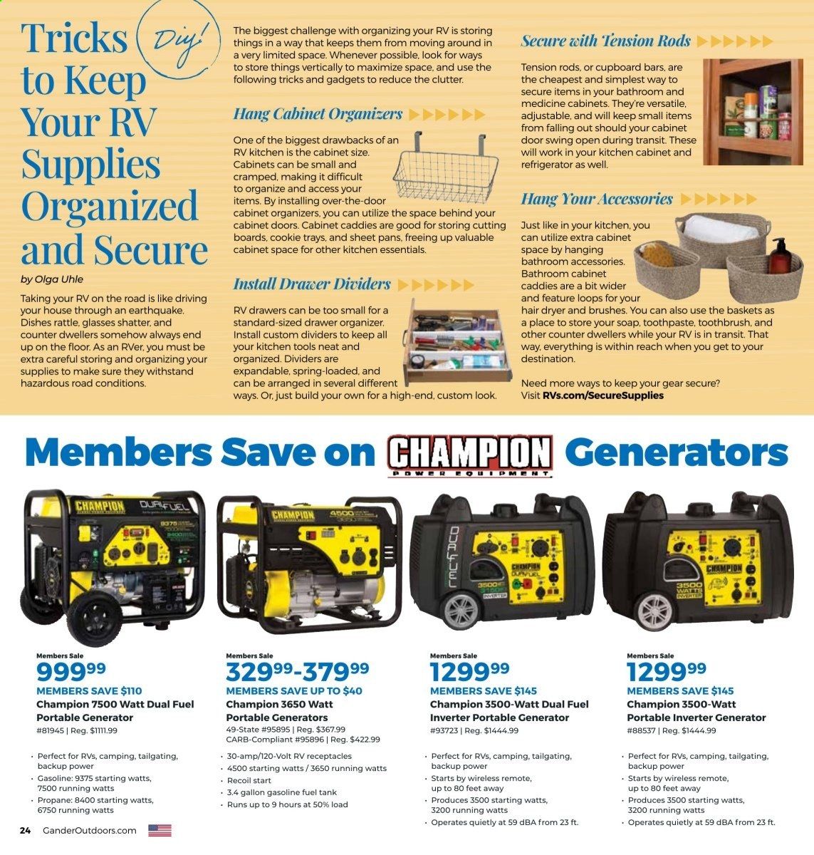 Gander RV & Outdoors Weekly Ad Flyer October 26 to November 22