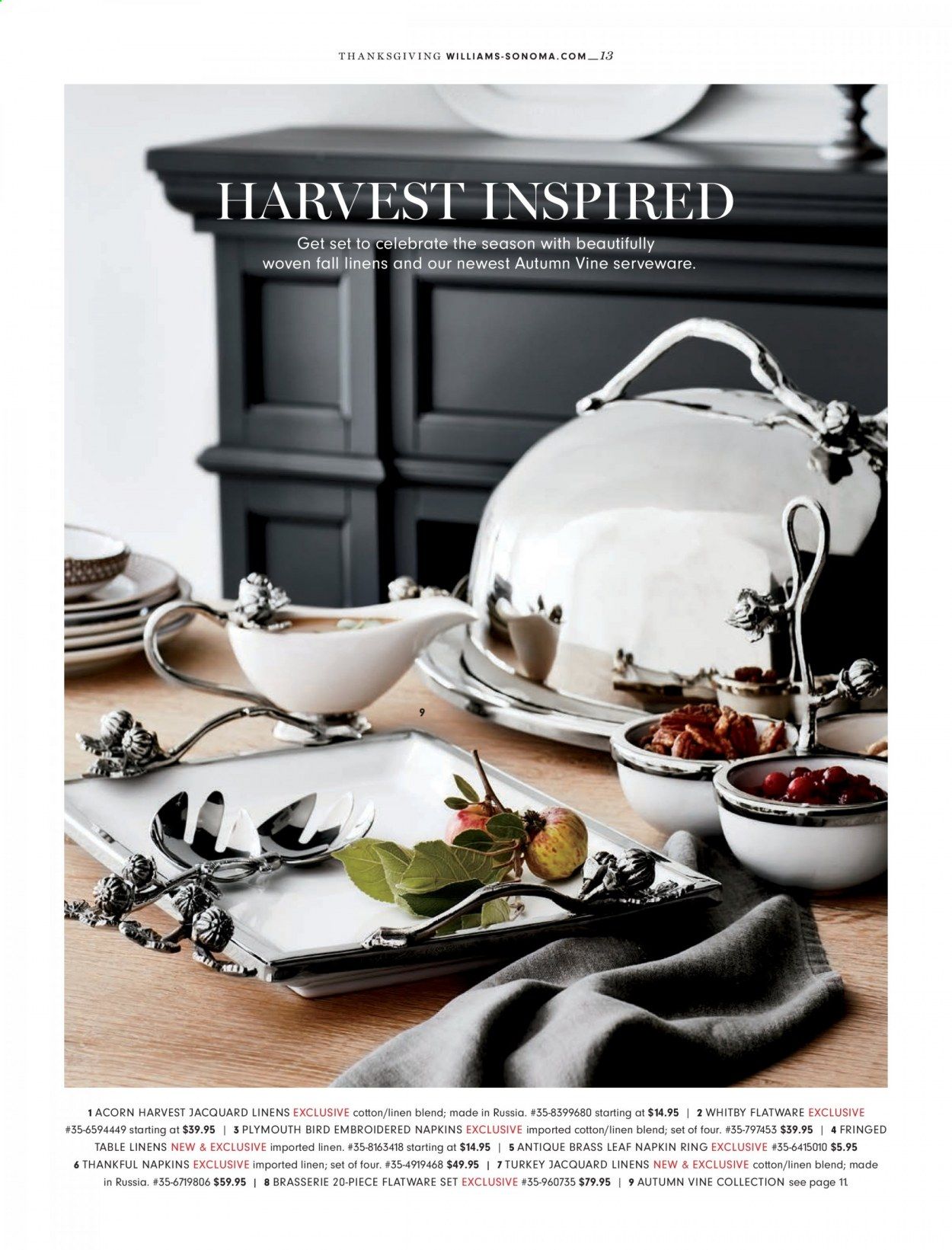 Williams-Sonoma Weekly Ad Flyer October 27 to November 3