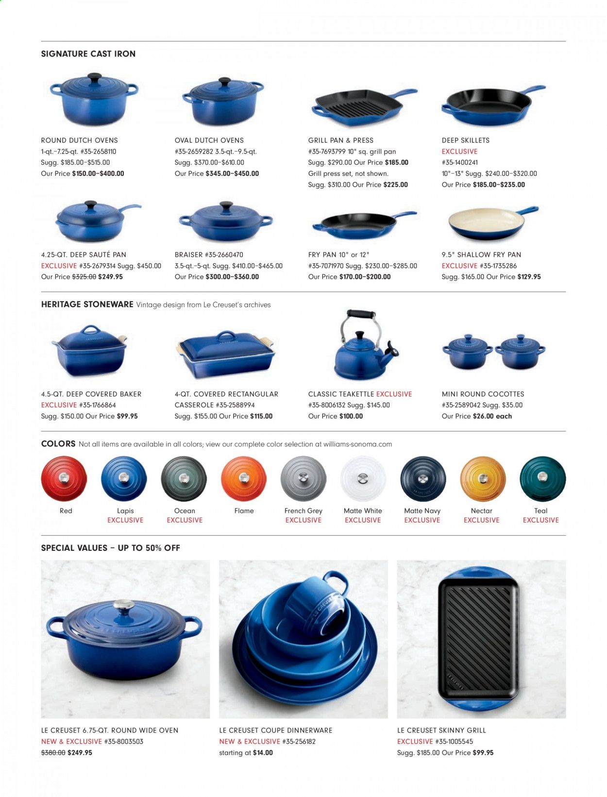 Williams-Sonoma Weekly Ad Flyer October 27 to November 3