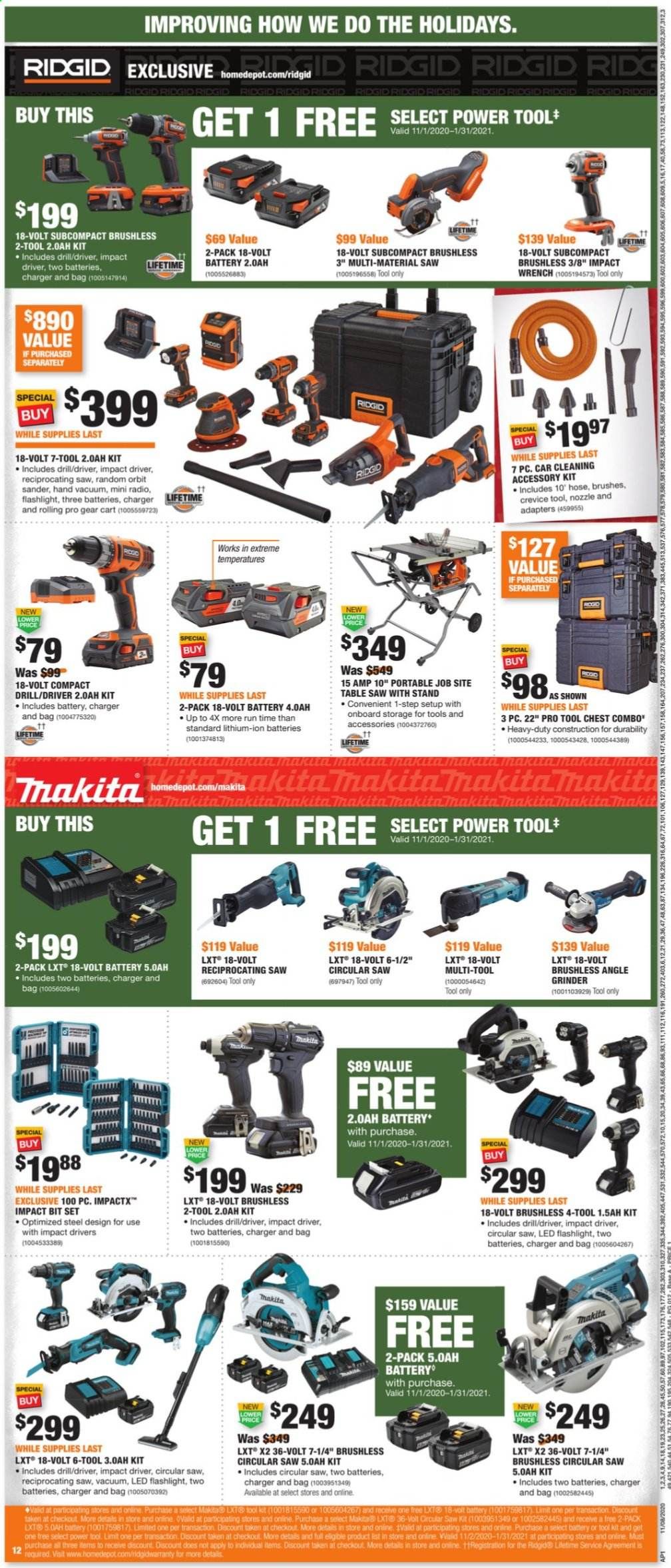 The Home Depot Weekly Ad Flyer November 8 to December 2