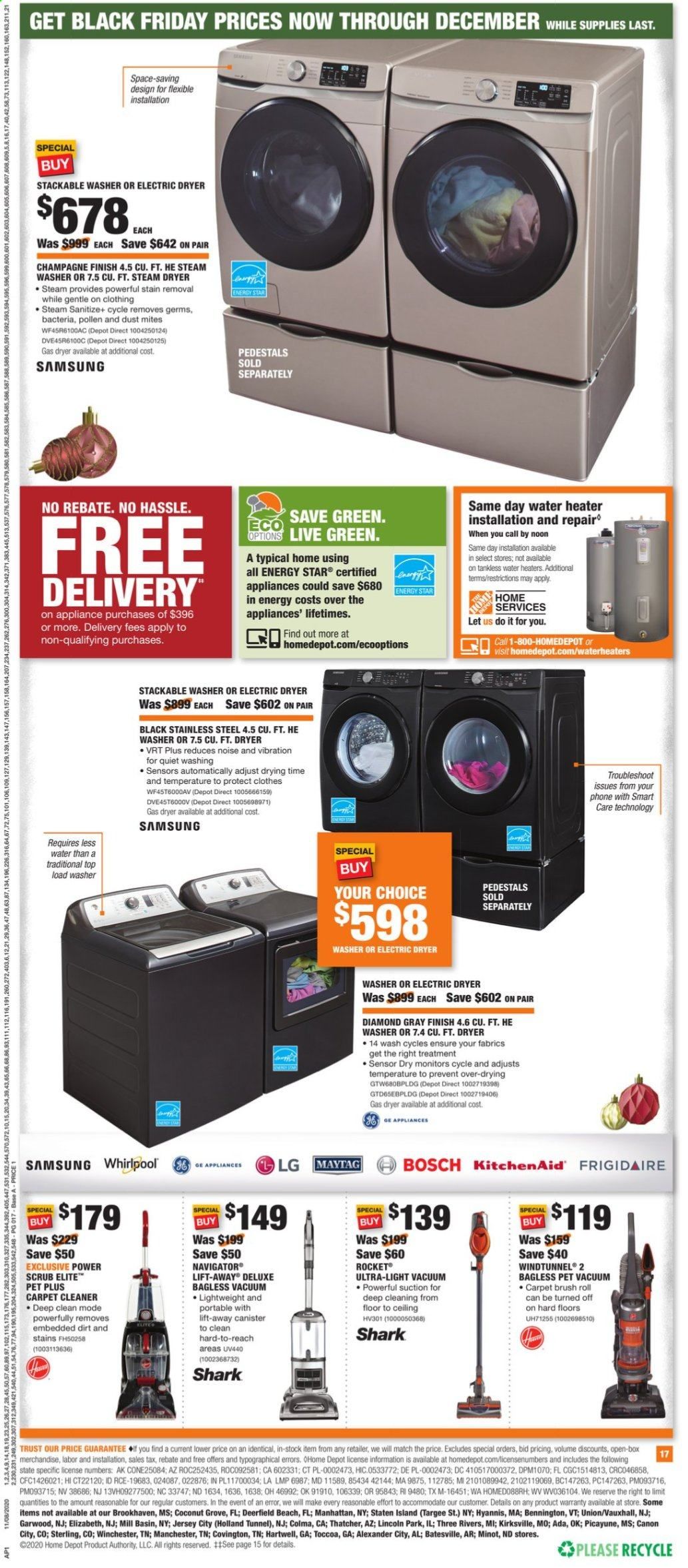 The Home Depot Weekly Ad Flyer November 8 to December 2