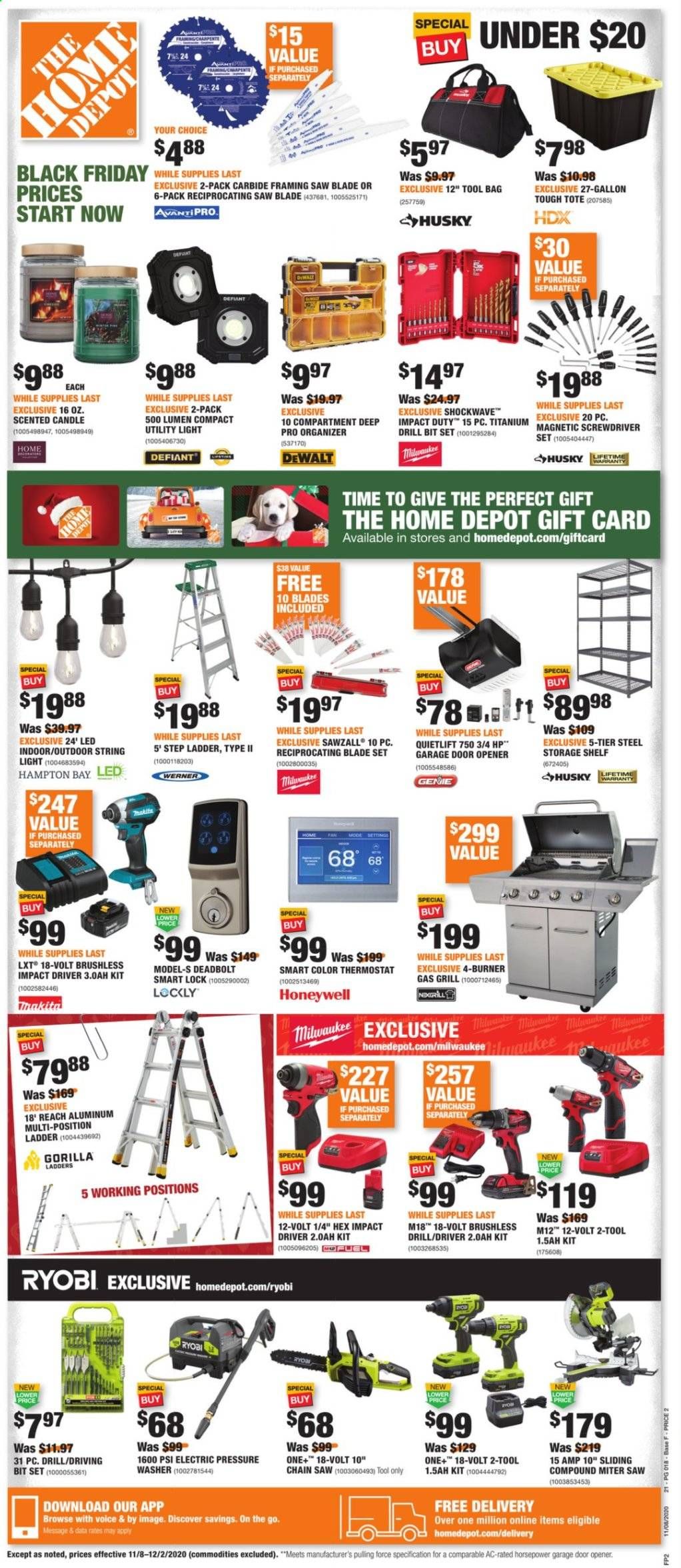 The Home Depot Weekly Ad Flyer November 8 to December 2
