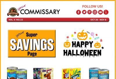 Commissary Weekly Ad Flyer October 26 to November 8