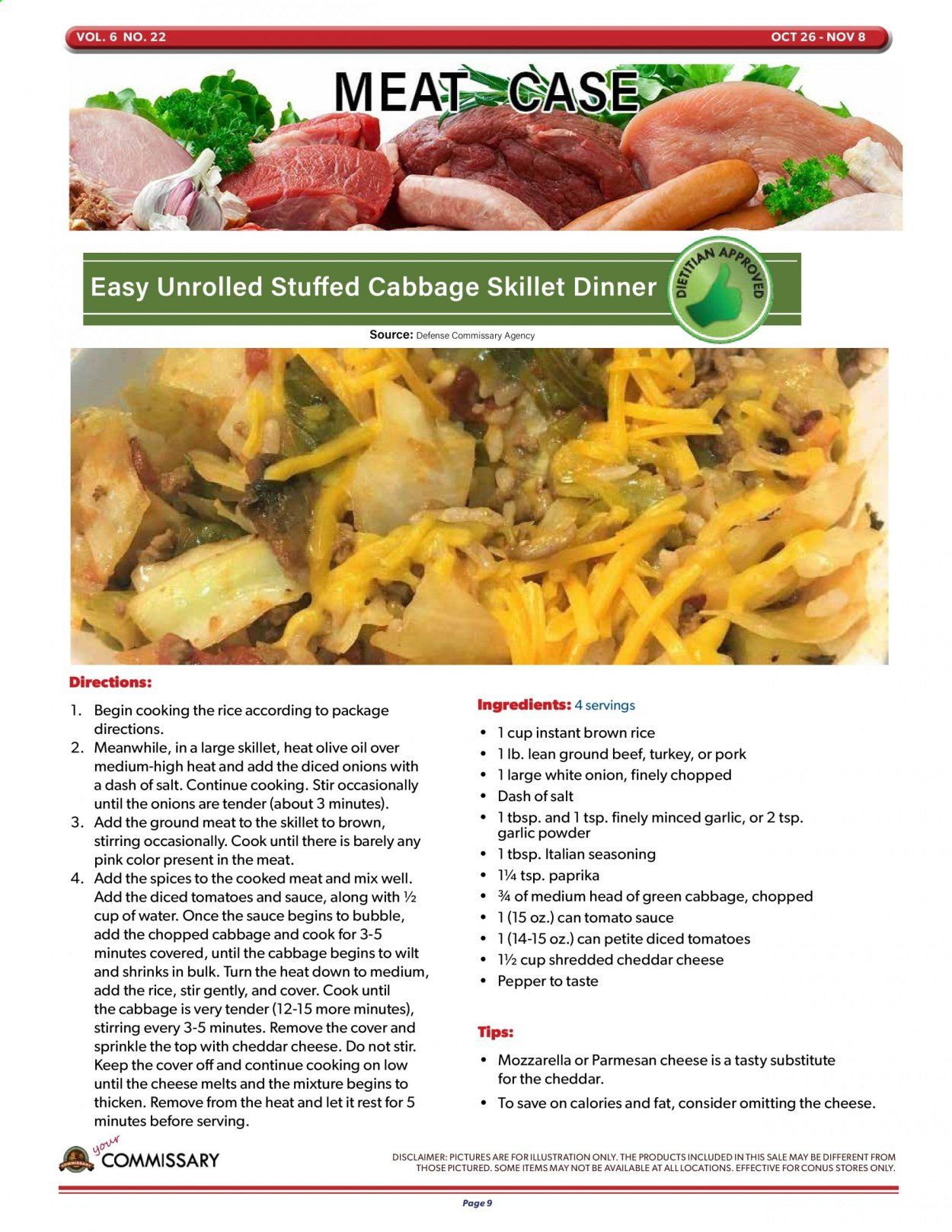 Commissary Weekly Ad Flyer October 26 to November 8