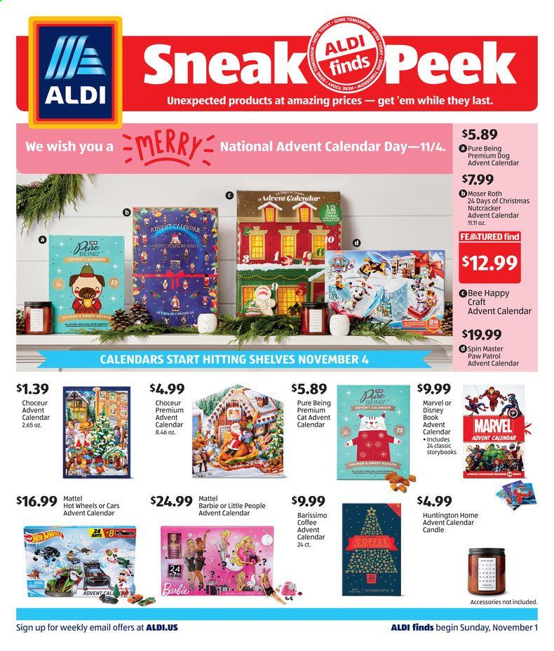 ALDI Weekly Ad Flyer November 1 to November 7