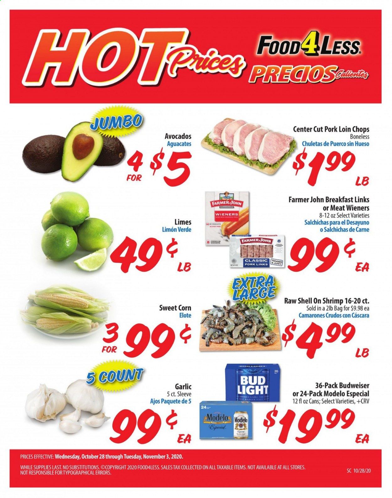 Food 4 Less (CA) Weekly Ad Flyer October 28 to November 3