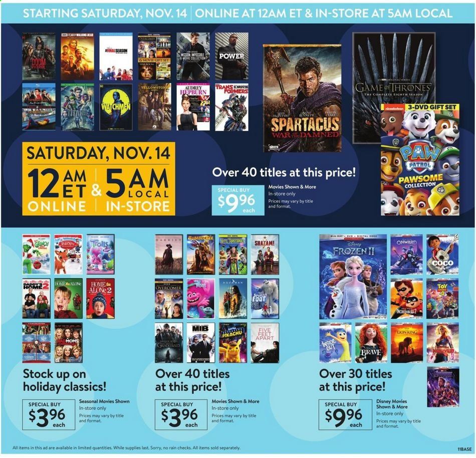 Walmart Weekly Ad Flyer November 11 to November 15