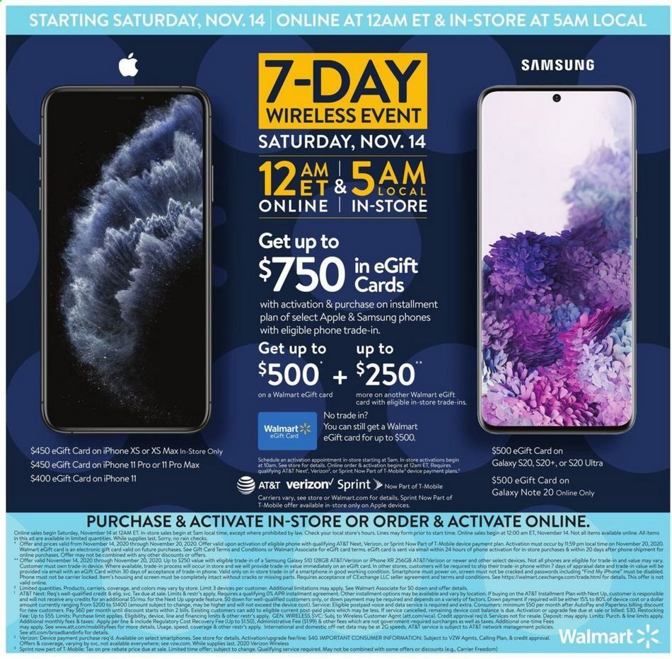 Walmart Weekly Ad Flyer November 11 to November 15