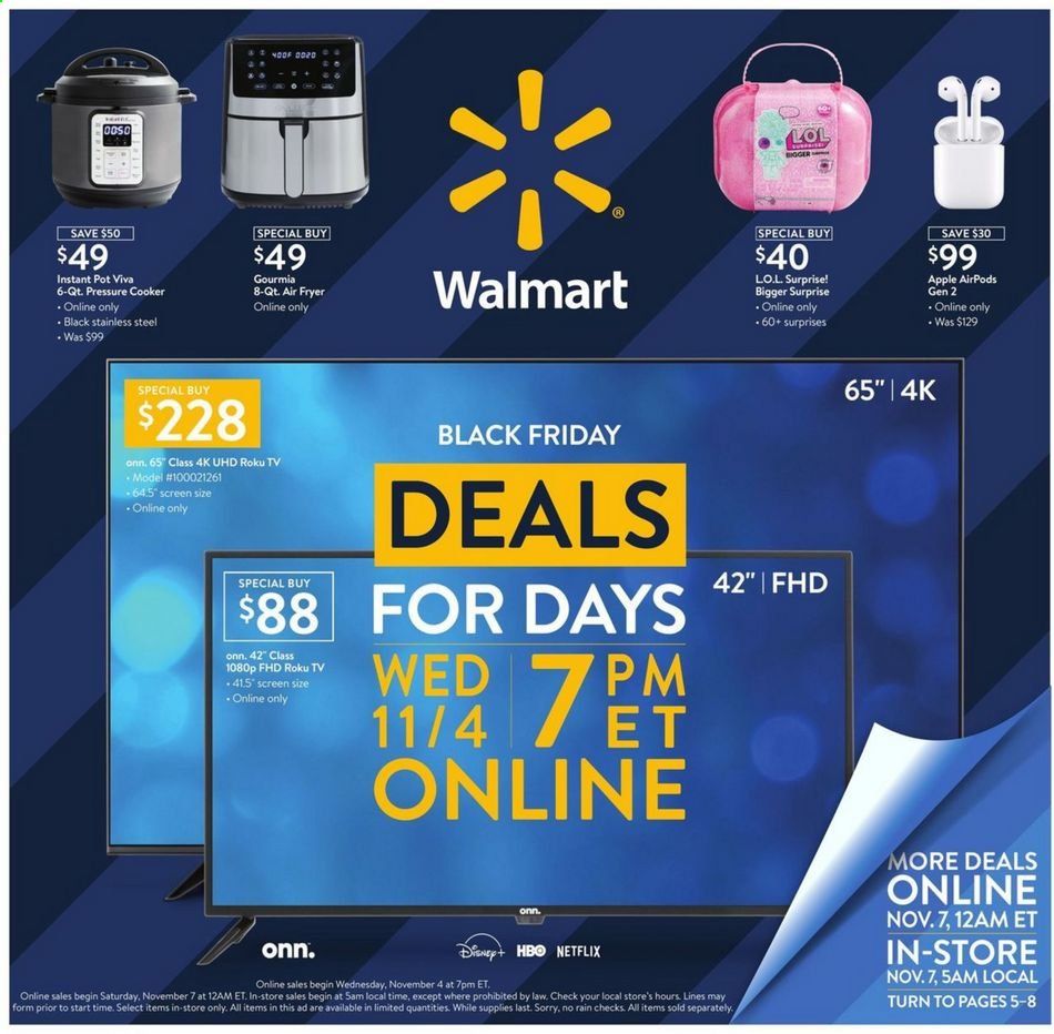 Walmart Weekly Ad Flyer November 4 to November 8