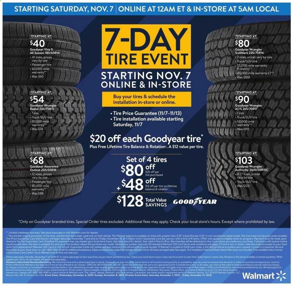 Walmart Weekly Ad Flyer November 4 to November 8
