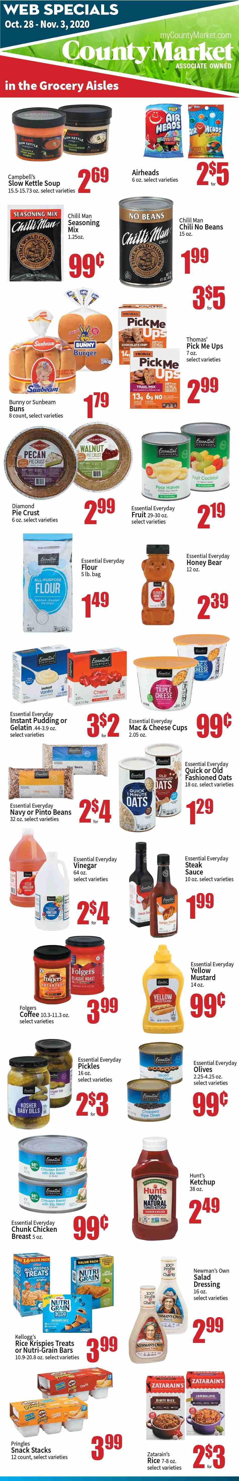 County Market Weekly Ad Flyer October 28 to November 3