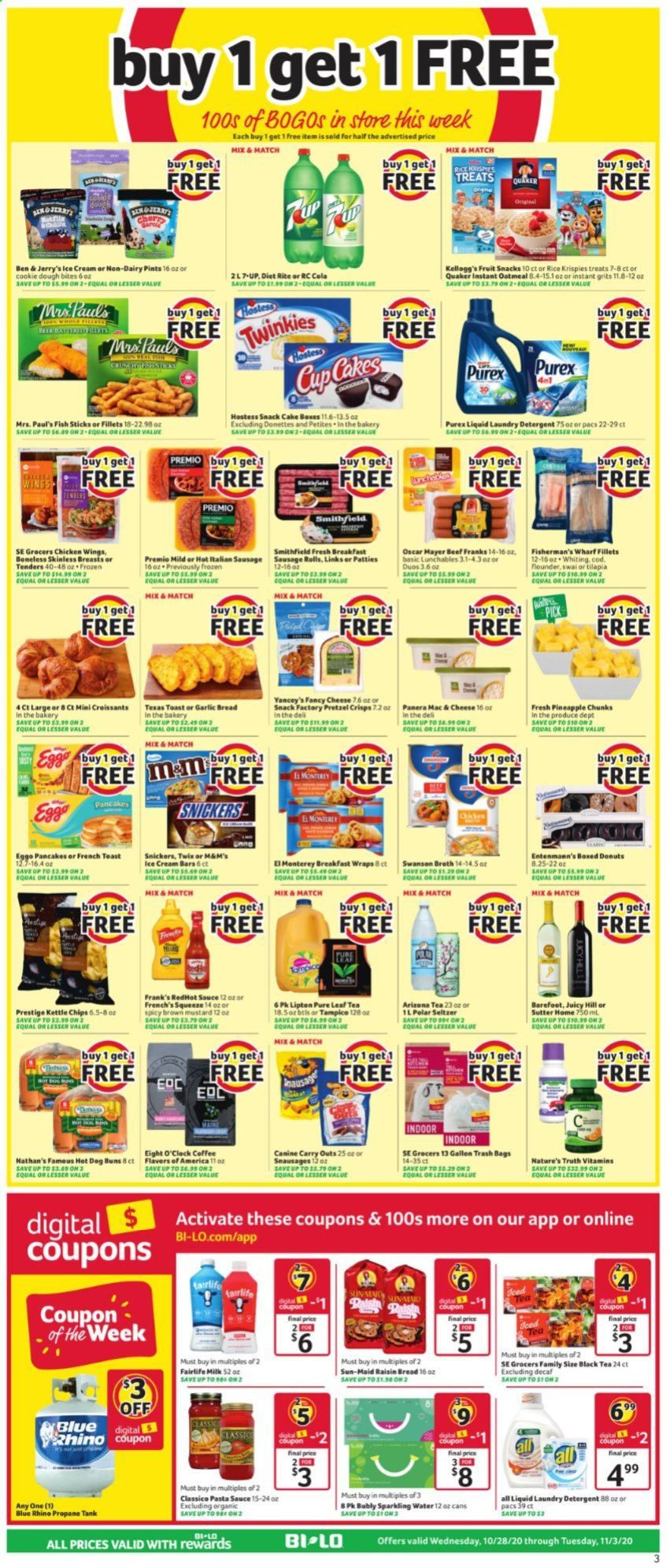 BI-LO Weekly Ad Flyer October 28 to November 3