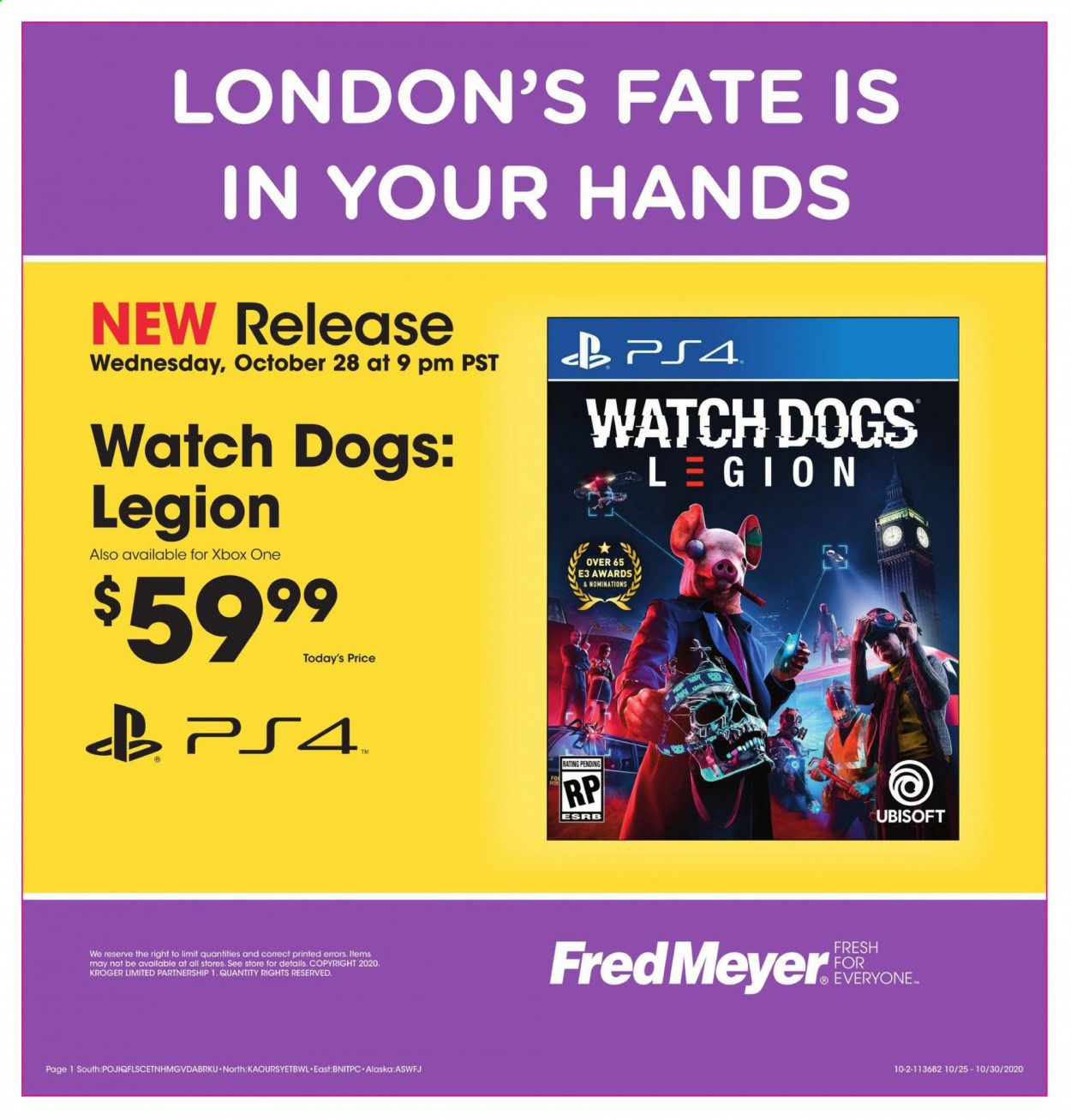 Fred Meyer Weekly Ad Flyer October 28 to October 30