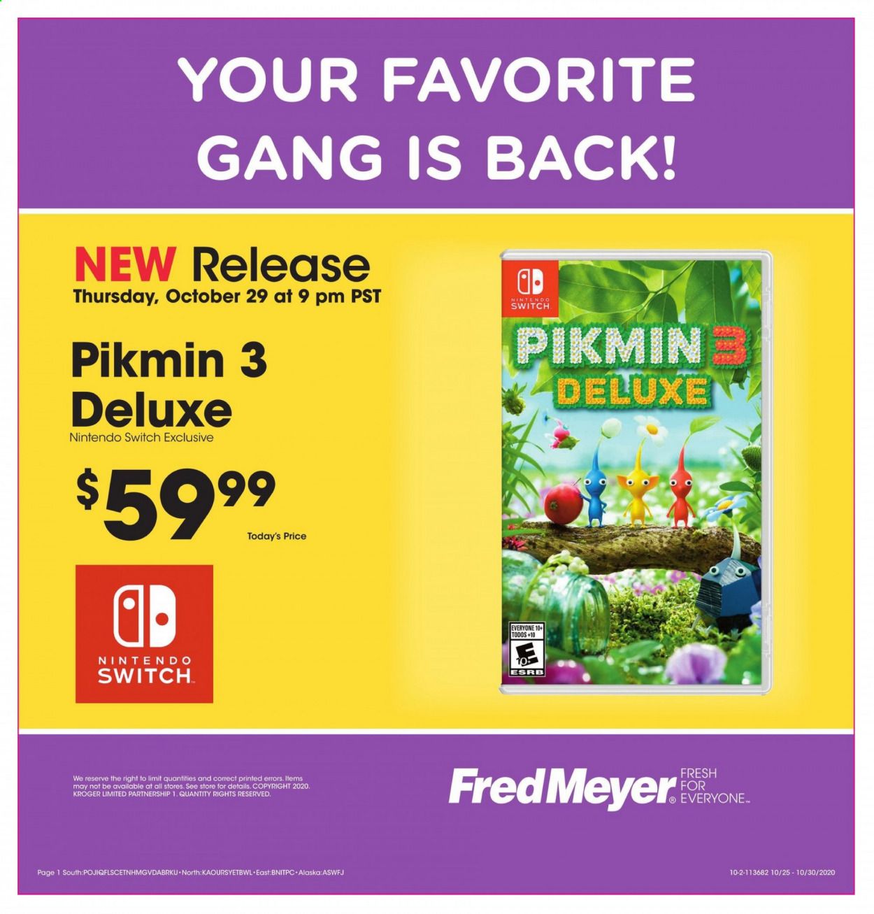 Fred Meyer Weekly Ad Flyer October 28 to October 30