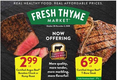 Fresh Thyme Weekly Ad Flyer October 28 to November 3