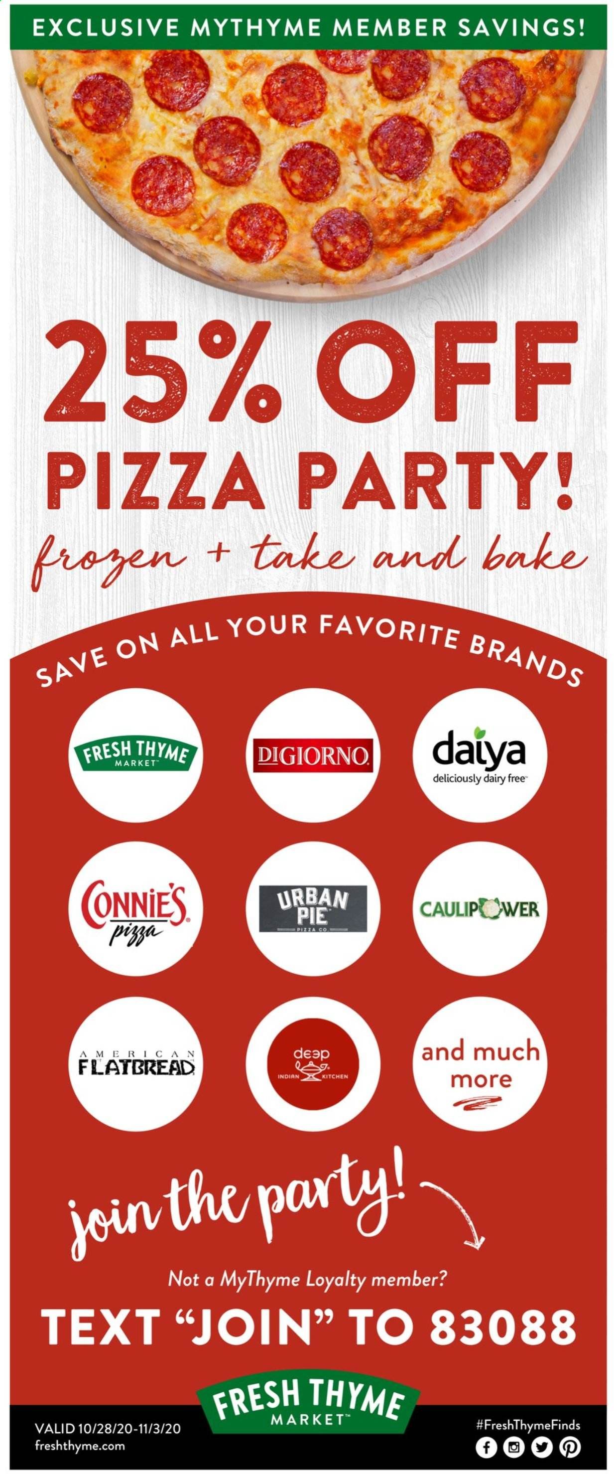 Fresh Thyme Weekly Ad Flyer October 28 to November 3