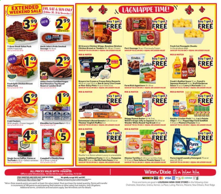 Winn Dixie (AL, FL, GA, LA, MS) Weekly Ad Flyer October 28 to November 3
