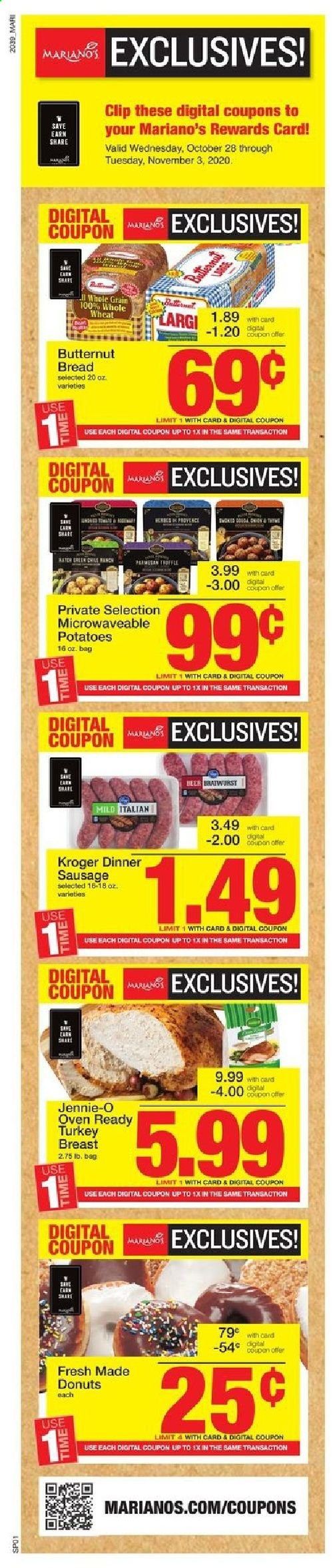 Mariano’s Weekly Ad Flyer October 28 to November 3
