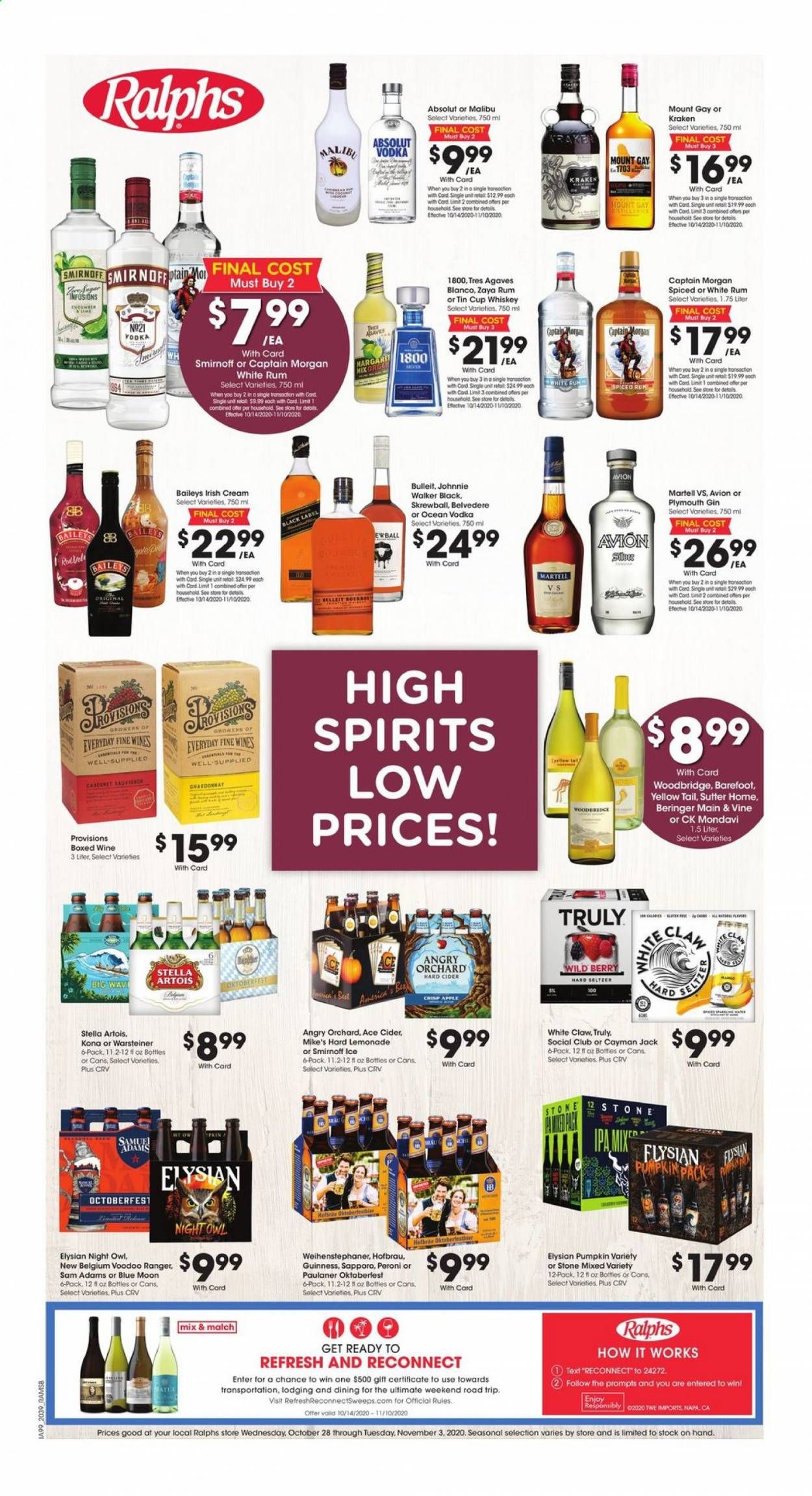 Ralphs (MD, NC, VA) Weekly Ad Flyer October 28 to November 3