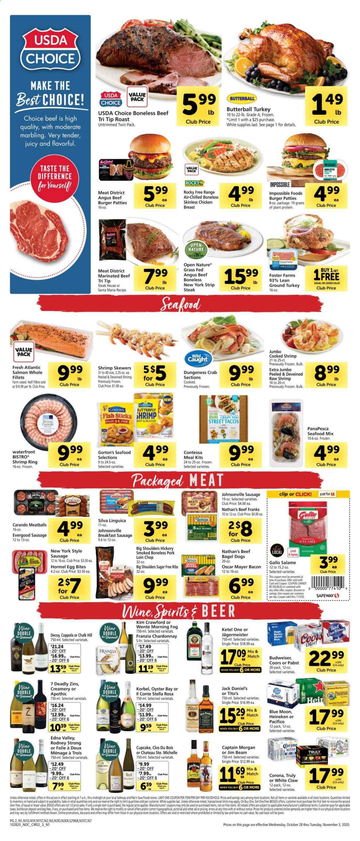 Safeway Weekly Ad Flyer October 28 to November 3